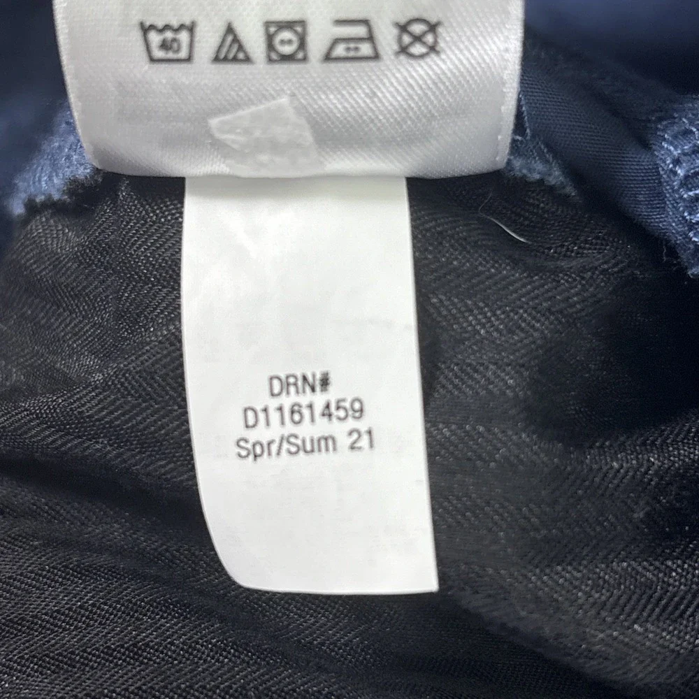 Eddie Bauer‎ Womens Blue Cotton Side Stitch Embroidered 4